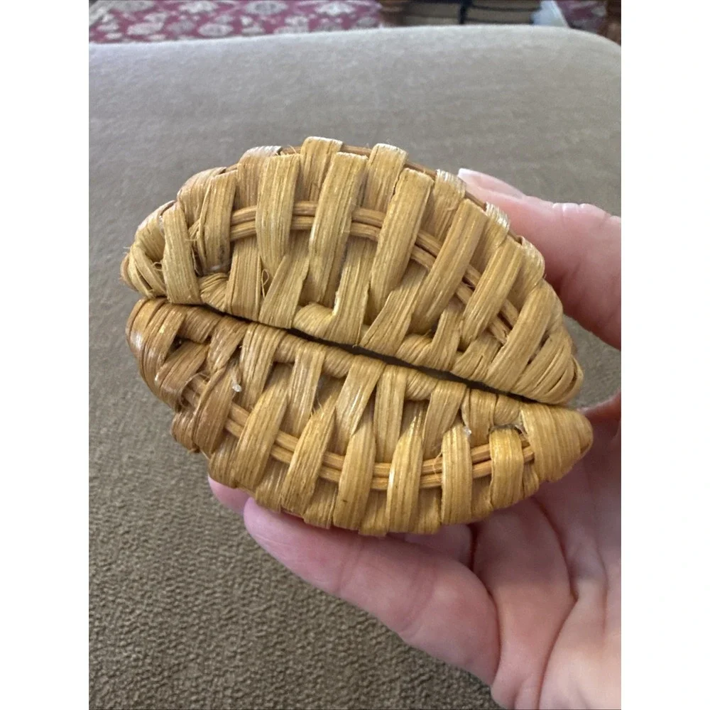 Lucky Penny Anthropology Wicker Straw Eyeglass Case (TD)